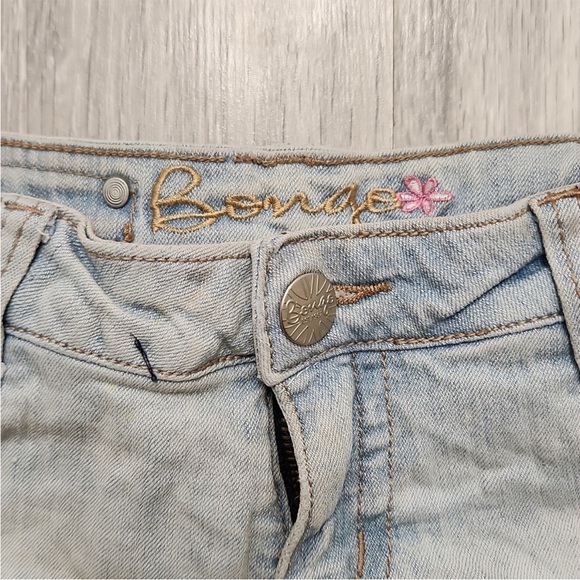 Rare Vintage BONGO extra short booty jean shorts size 00 - Picture 3 of 9